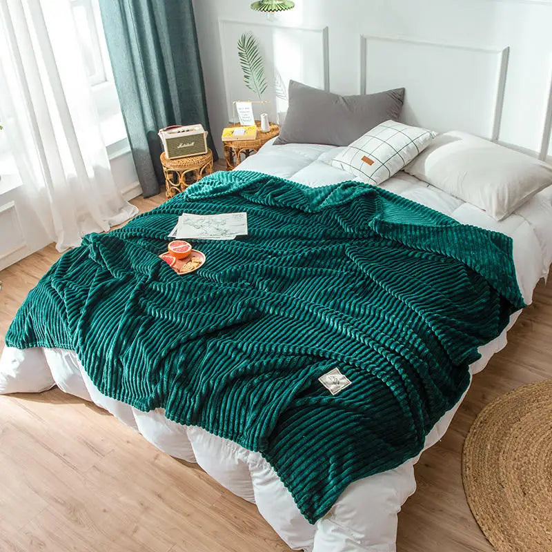 Flanell-Bettdecke – Weiche & Warme Kuscheldecke für Einzel-, Queen- & King-Size-Betten Kaufschwan®