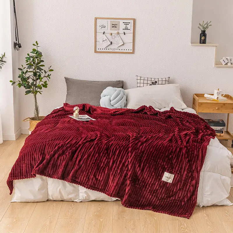 Flanell-Bettdecke – Weiche & Warme Kuscheldecke für Einzel-, Queen- & King-Size-Betten