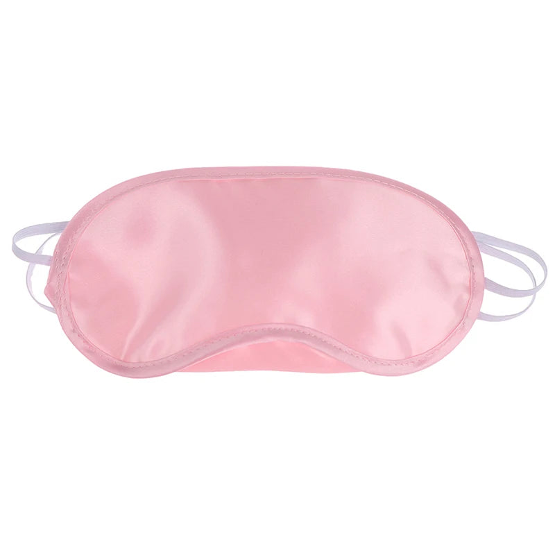 Seidenschlafmaske | Gepolsterte Augenabdeckung | Schlafmaske Augenbinde für Reisen, Entspannung & Ruhe | Für Damen & Herren Kaufschwan® Rosa