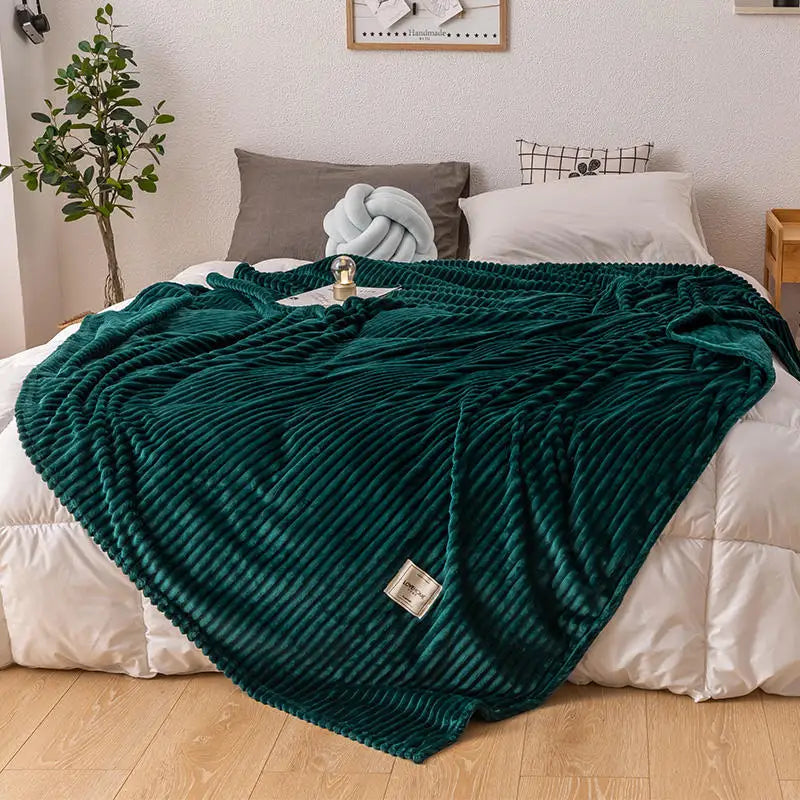 Flanell-Bettdecke – Weiche & Warme Kuscheldecke für Einzel-, Queen- & King-Size-Betten Kaufschwan®