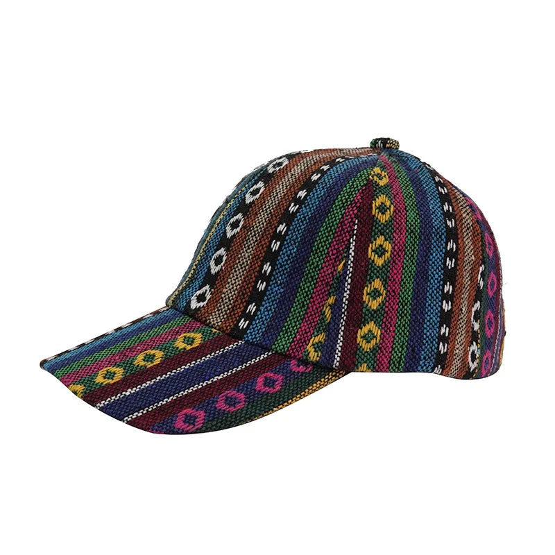 Bohemia Print Baseballkappe | Damen & Herren Boho Stil Sonnenhut | Baumwolle Verstellbar Snapback Outdoor Cap Kaufschwan®