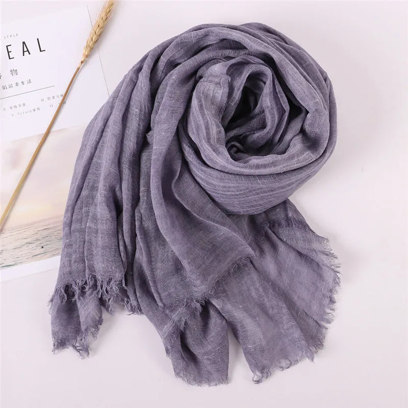 Herbst Baumwolle Pashmina Schal | Damen Winter Wärmeschal | Weiches Umschlagtuch, Stola & Foulard