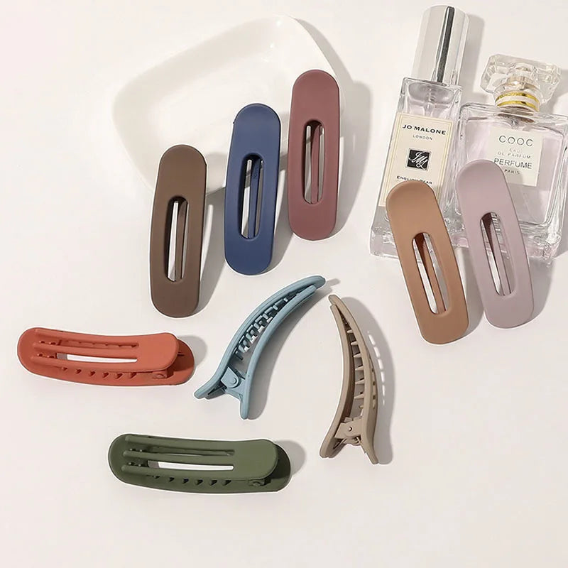 Acryl-Haarklammer – Groß, Rutschfest, Solide Farbe, Für Frauen & Mädchen Kaufschwan®