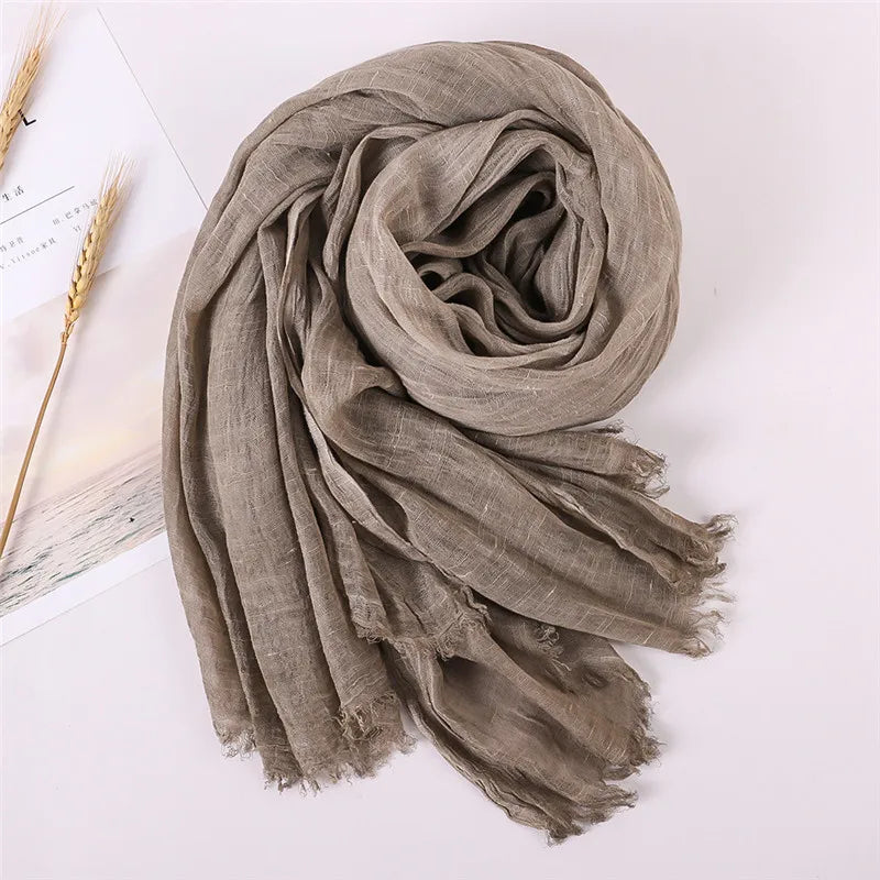 Herbst Baumwolle Pashmina Schal | Damen Winter Wärmeschal | Weiches Umschlagtuch, Stola & Foulard