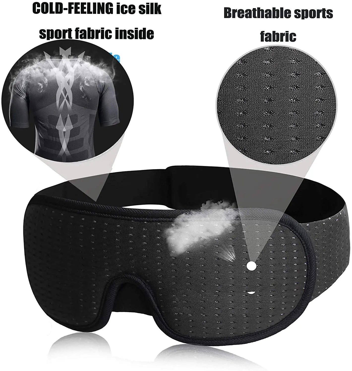 3D Schlafmaske | Weiche Gepolsterte Augenmaske | Lichtblockierende Stoffabdeckung & Augenklappe Kaufschwan®