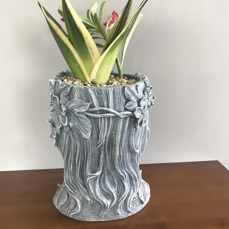 Retro Göttin Resin Blumentopf – Charakter Porträt Statue Kunst Sukkulenten Pflanztopf | Dekorativer Pflanzbehälter Kaufschwan®