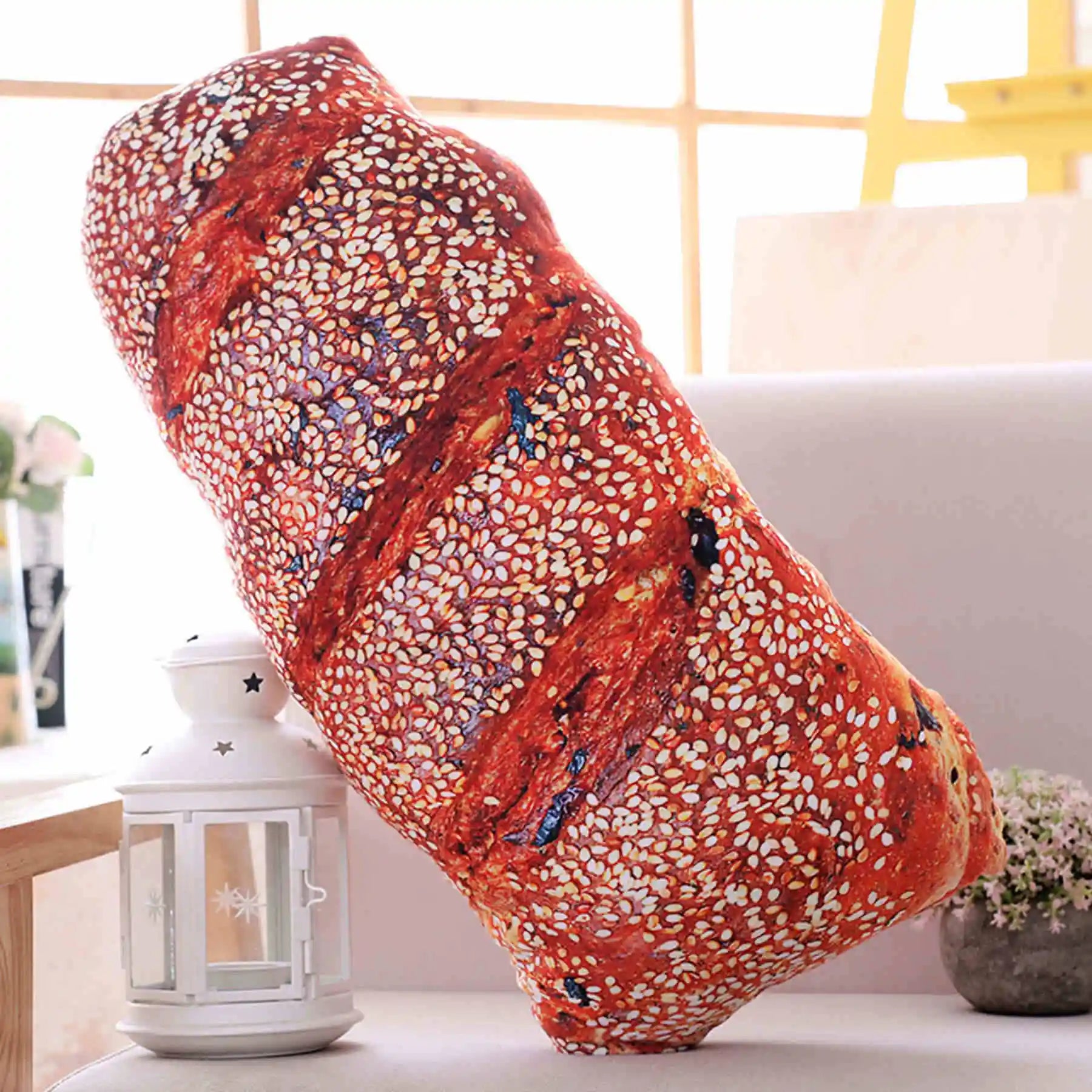 Brot Plüschkissen | Kreatives Lebensmittel Plüschtier | Lustiges Fastfood Nackenkissen | Heimdeko & Kinder Geschenk Kaufschwan®