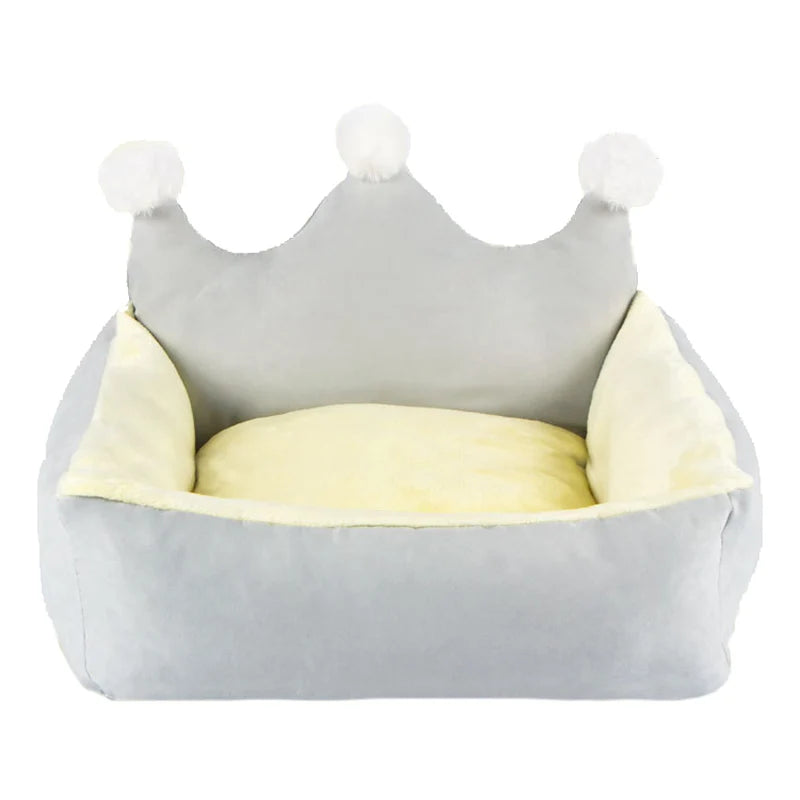 Luxus Kronen Haustierbett – Warmes Prinzessin Sofa für Kleine Hunde & Katzen Kaufschwan®