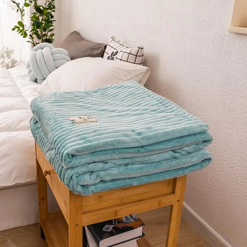 Flanell-Bettdecke – Weiche & Warme Kuscheldecke für Einzel-, Queen- & King-Size-Betten