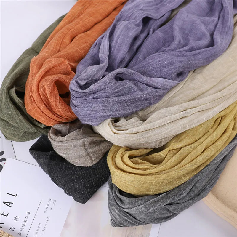 Herbst Baumwolle Pashmina Schal | Damen Winter Wärmeschal | Weiches Umschlagtuch, Stola & Foulard Kaufschwan®