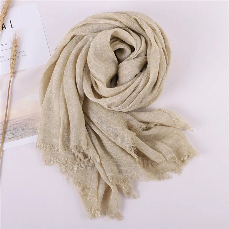 Herbst Baumwolle Pashmina Schal | Damen Winter Wärmeschal | Weiches Umschlagtuch, Stola & Foulard