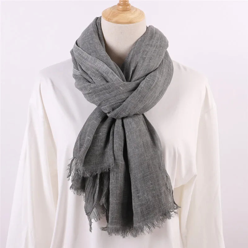 Herbst Baumwolle Pashmina Schal | Damen Winter Wärmeschal | Weiches Umschlagtuch, Stola & Foulard Kaufschwan®