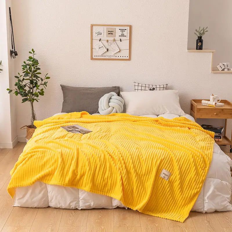 Flanell-Bettdecke – Weiche & Warme Kuscheldecke für Einzel-, Queen- & King-Size-Betten
