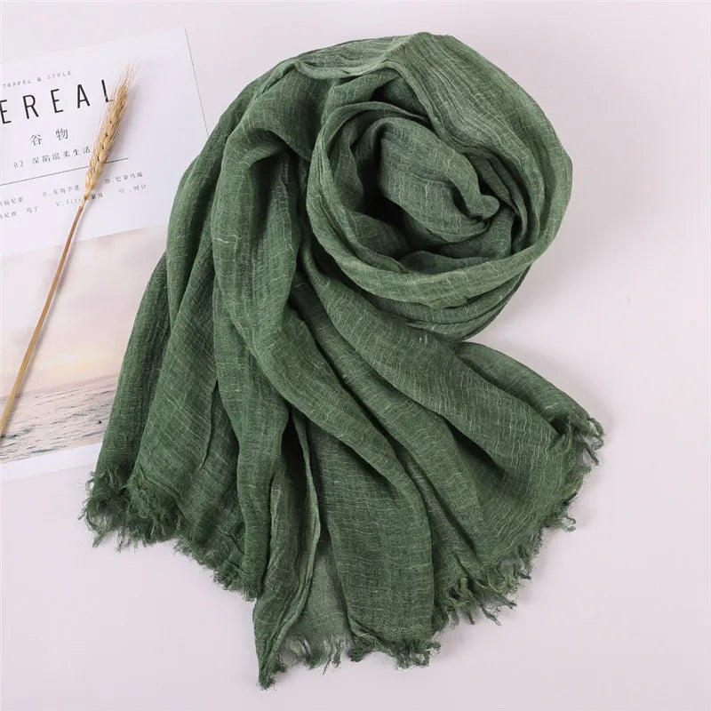 Herbst Baumwolle Pashmina Schal | Damen Winter Wärmeschal | Weiches Umschlagtuch, Stola & Foulard