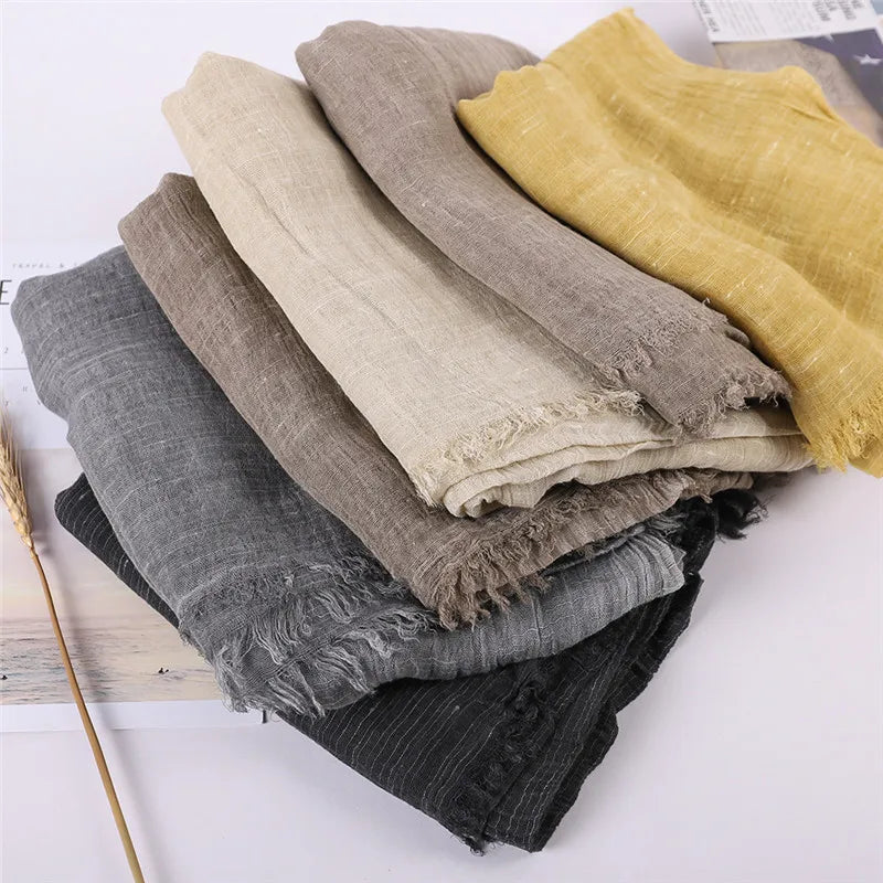 Herbst Baumwolle Pashmina Schal | Damen Winter Wärmeschal | Weiches Umschlagtuch, Stola & Foulard Kaufschwan®
