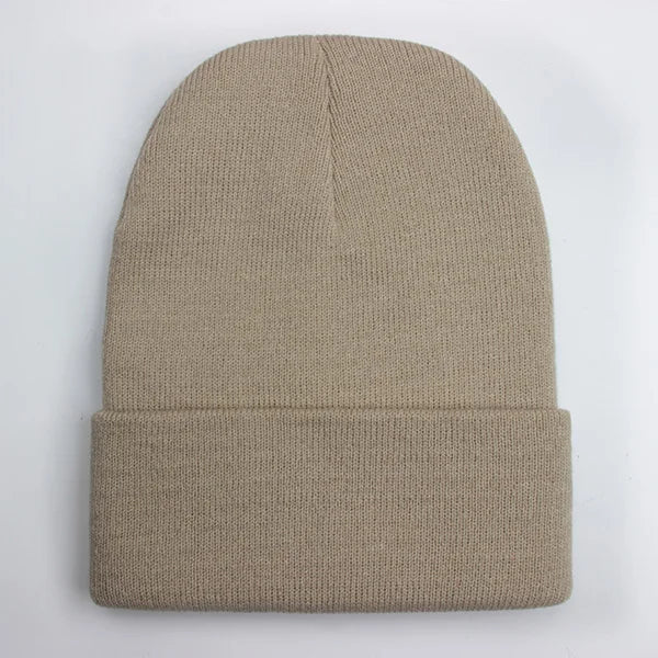 Unisex Strickmütze – Warme Wollmischung Beanie für Damen & Herren | Herbst Winter Skull Cap in 24 Farben