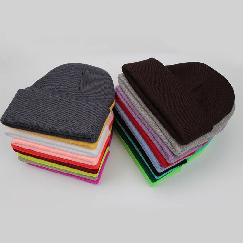 Unisex Strickmütze – Warme Wollmischung Beanie für Damen & Herren | Herbst Winter Skull Cap in 24 Farben Kaufschwan®