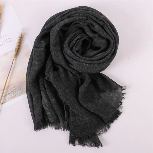Herbst Baumwolle Pashmina Schal | Damen Winter Wärmeschal | Weiches Umschlagtuch, Stola & Foulard Kaufschwan®