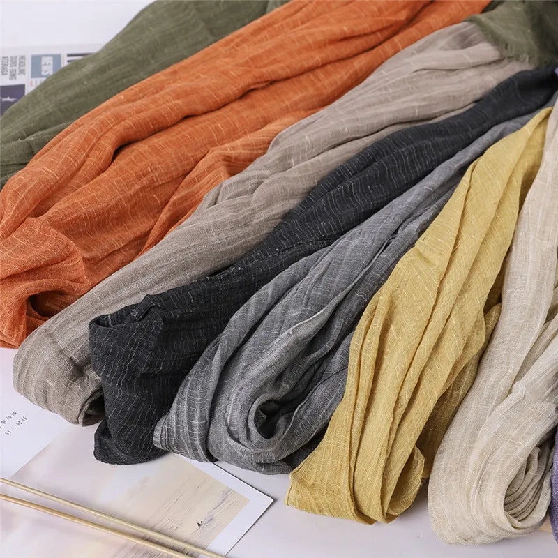 Herbst Baumwolle Pashmina Schal | Damen Winter Wärmeschal | Weiches Umschlagtuch, Stola & Foulard Kaufschwan®