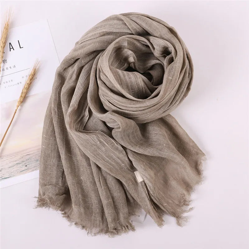 Herbst Baumwolle Pashmina Schal | Damen Winter Wärmeschal | Weiches Umschlagtuch, Stola & Foulard Kaufschwan®