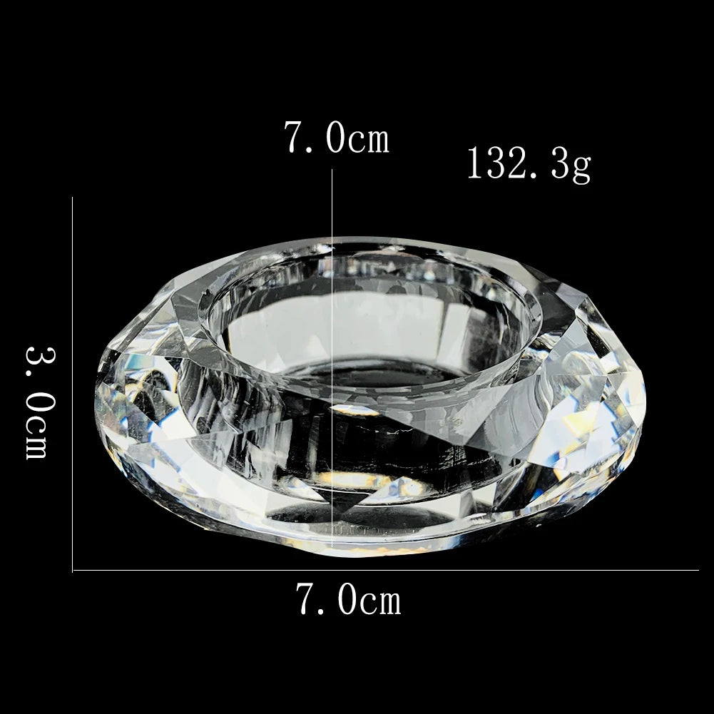 Nordischer Glas Kristall Kerzenhalter – Wachsbecher für Aromatherapie, Hochzeitsdekoration & Tischdekoration Kaufschwan®