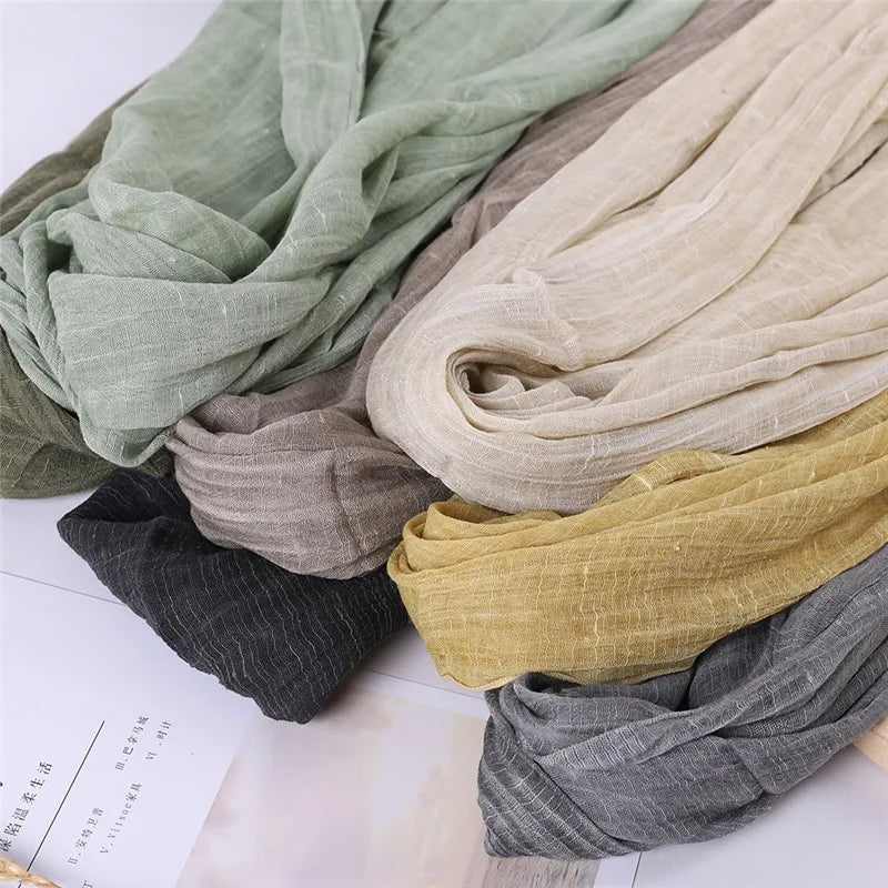 Herbst Baumwolle Pashmina Schal | Damen Winter Wärmeschal | Weiches Umschlagtuch, Stola & Foulard Kaufschwan®