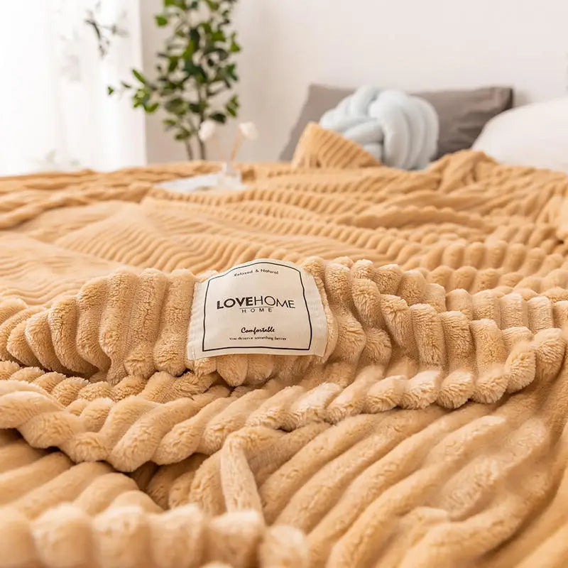 Flanell-Bettdecke – Weiche & Warme Kuscheldecke für Einzel-, Queen- & King-Size-Betten Kaufschwan®