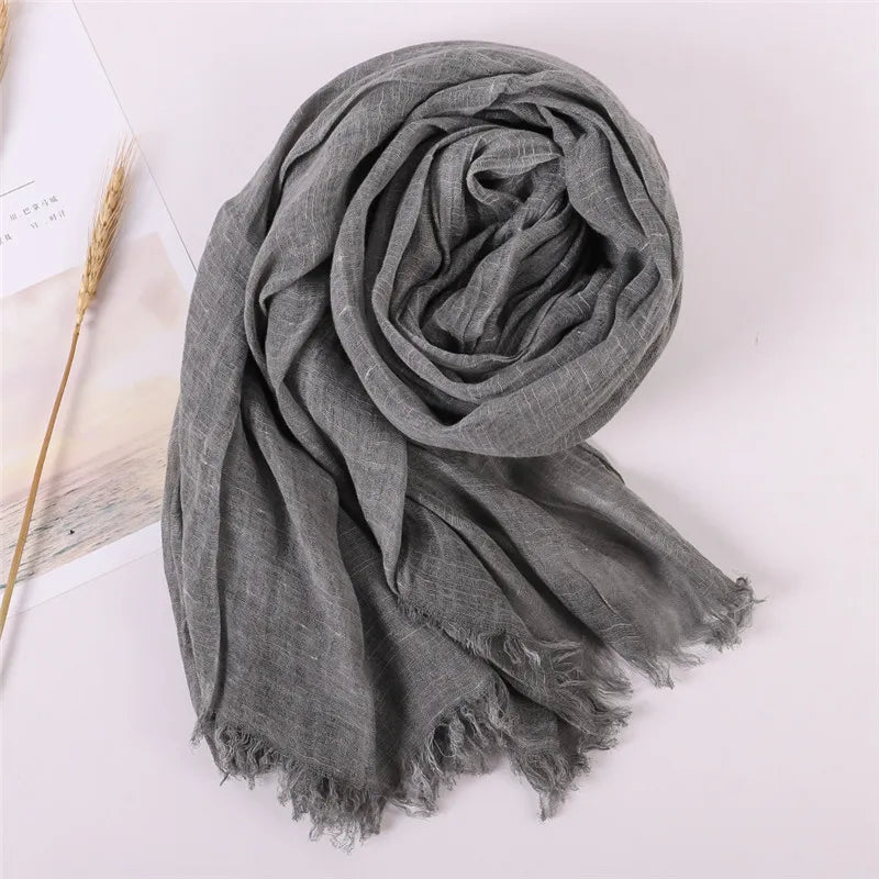 Herbst Baumwolle Pashmina Schal | Damen Winter Wärmeschal | Weiches Umschlagtuch, Stola & Foulard