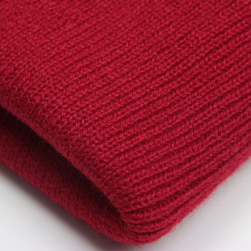 Unisex Strickmütze – Warme Wollmischung Beanie für Damen & Herren | Herbst Winter Skull Cap in 24 Farben Kaufschwan®