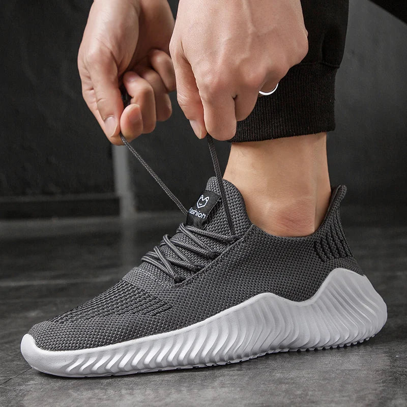 Herren Mesh Casual Sneaker – Leichte Atmungsaktive Freizeitschuhe | Bequeme Outdoor Walkingschuhe bis Größe 47 Kaufschwan®