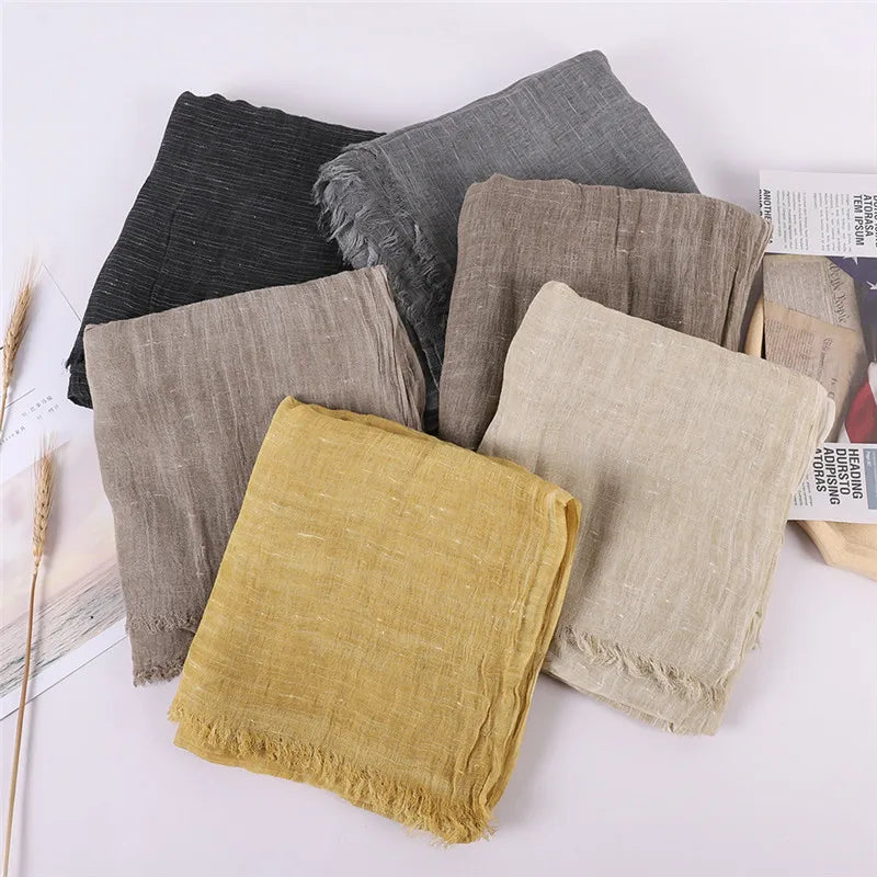 Herbst Baumwolle Pashmina Schal | Damen Winter Wärmeschal | Weiches Umschlagtuch, Stola & Foulard Kaufschwan®