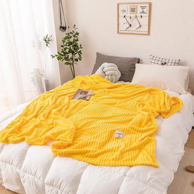 Flanell-Bettdecke – Weiche & Warme Kuscheldecke für Einzel-, Queen- & King-Size-Betten Kaufschwan®