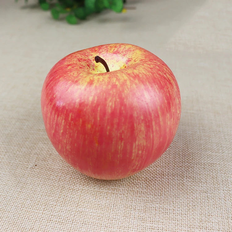 Hochrealistische Künstliche Äpfel – Plastik Rote & Grüne Apfel Dekoration für Fotografie, Zuhause & Obstladen Kaufschwan®