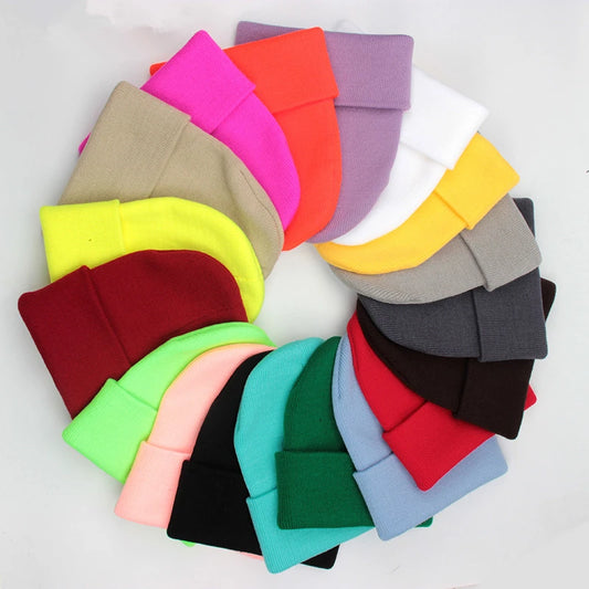 Unisex Strickmütze – Warme Wollmischung Beanie für Damen & Herren | Herbst Winter Skull Cap in 24 Farben Kaufschwan®