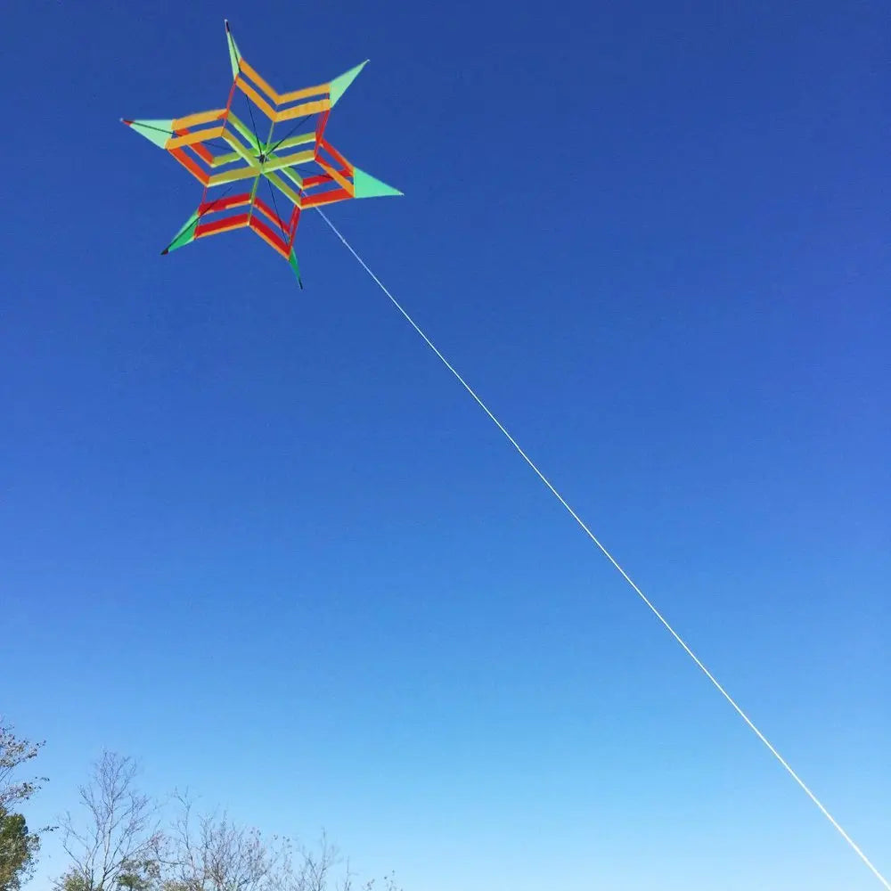 Bunter 3D-Blumendrachen – Leicht zu Fliegender Kinderdrachen mit Handgriff und Schnur für Freizeit im Freien Kaufschwan®