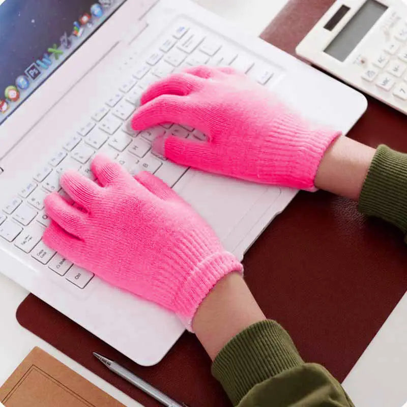 Unisex Winter Strickhandschuhe – Touchscreen-fähige Thermo-Handschuhe | Warme Wollmix Outdoor- & Autofahrer-Handschuhe Kaufschwan®