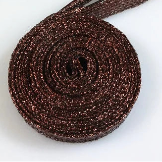 Glitzernde Schnürsenkel – 16 Farben in Gold, Silber & Bunt | 110cm Modische Laces für Sneaker, Sportschuhe & Stiefel
