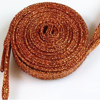 Glitzernde Schnürsenkel – 16 Farben in Gold, Silber & Bunt | 110cm Modische Laces für Sneaker, Sportschuhe & Stiefel Kaufschwan®