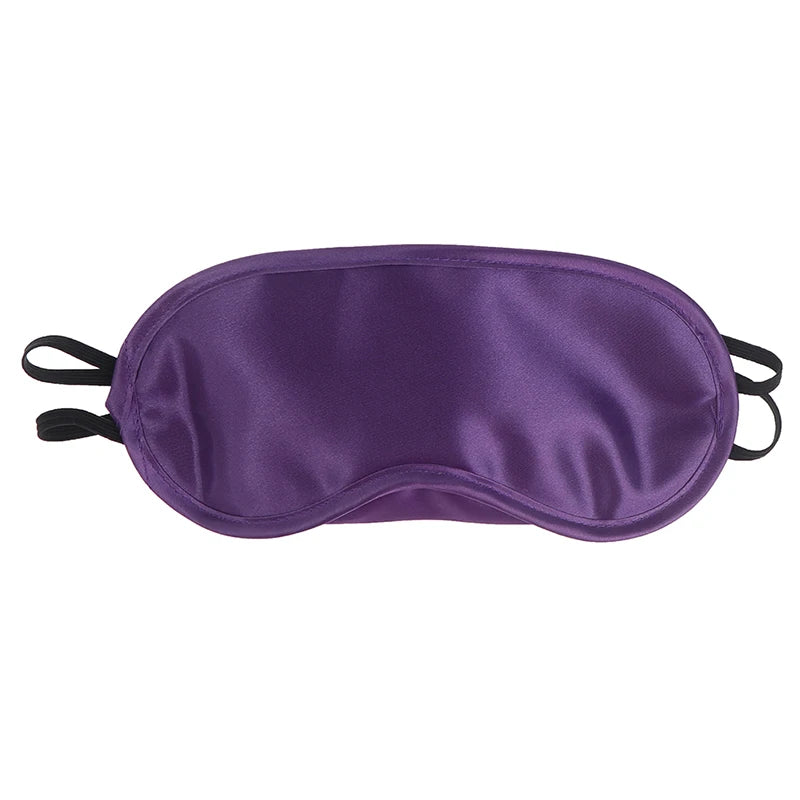 Seidenschlafmaske | Gepolsterte Augenabdeckung | Schlafmaske Augenbinde für Reisen, Entspannung & Ruhe | Für Damen & Herren Kaufschwan® Lila