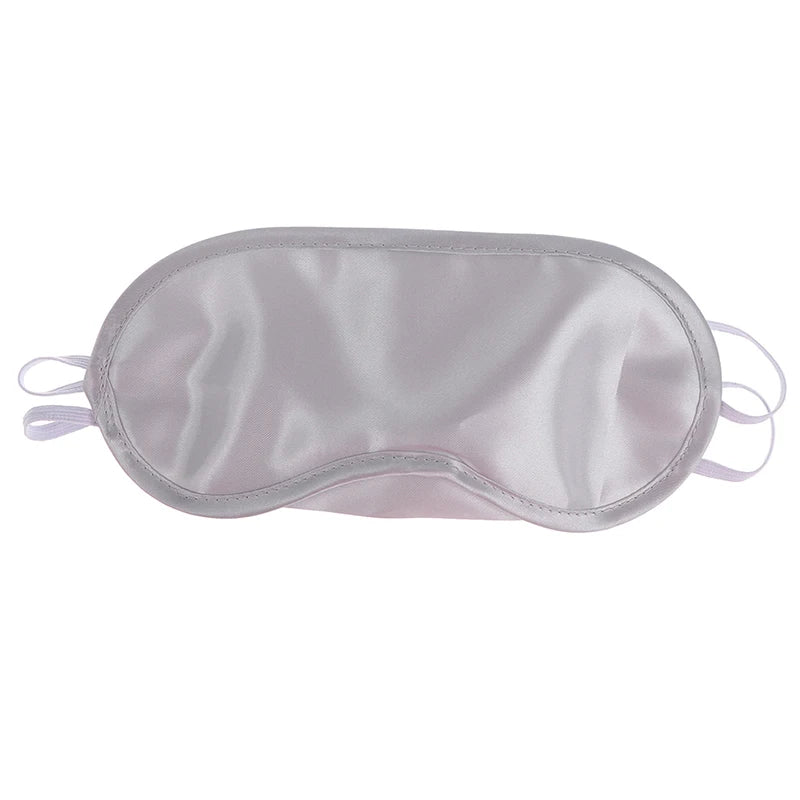 Seidenschlafmaske | Gepolsterte Augenabdeckung | Schlafmaske Augenbinde für Reisen, Entspannung & Ruhe | Für Damen & Herren Kaufschwan® Silber