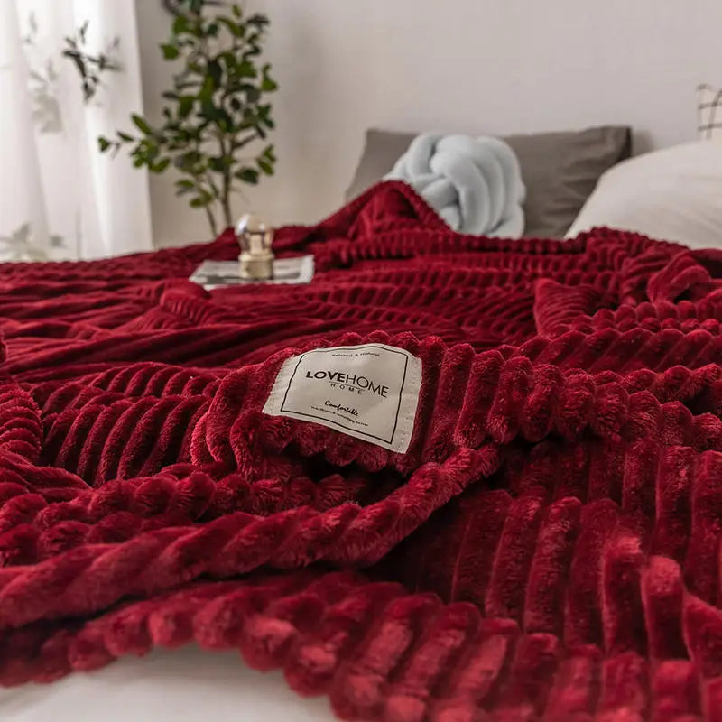 Flanell-Bettdecke – Weiche & Warme Kuscheldecke für Einzel-, Queen- & King-Size-Betten
