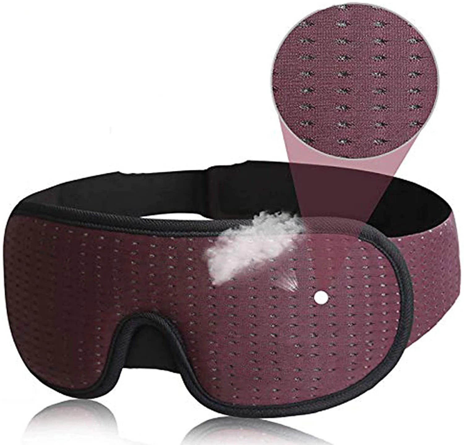 3D Schlafmaske | Weiche Gepolsterte Augenmaske | Lichtblockierende Stoffabdeckung & Augenklappe Kaufschwan® Lila