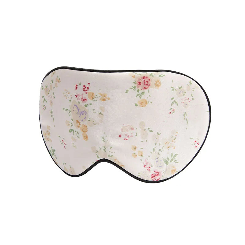 Seidenschlafmaske | Porzellanmuster Augenbinde | Verdickte Weiche Augenabdeckung für Schlaf, Reisen & Entspannung Kaufschwan® Motiv 1