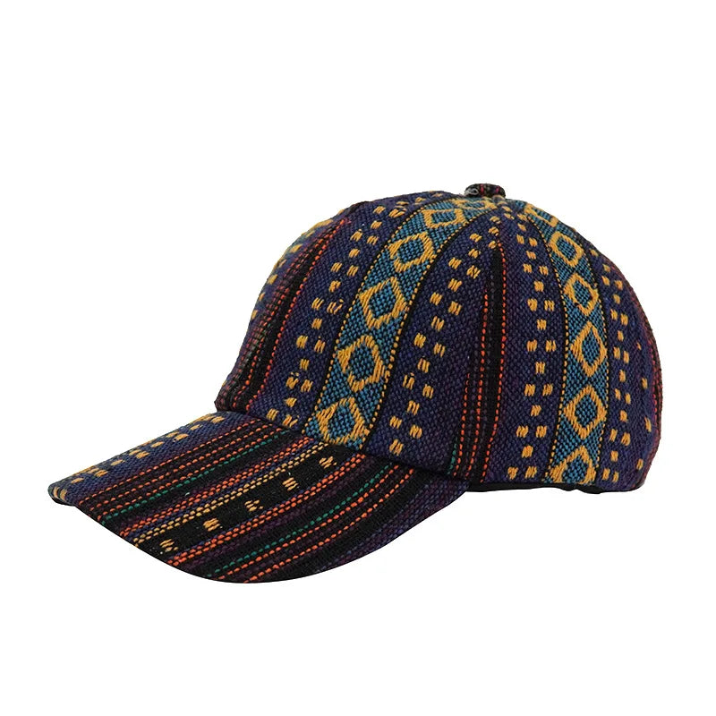 Bohemia Print Baseballkappe | Damen & Herren Boho Stil Sonnenhut | Baumwolle Verstellbar Snapback Outdoor Cap Kaufschwan®