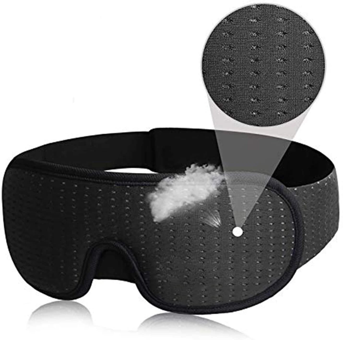 3D Schlafmaske | Weiche Gepolsterte Augenmaske | Lichtblockierende Stoffabdeckung & Augenklappe Kaufschwan®