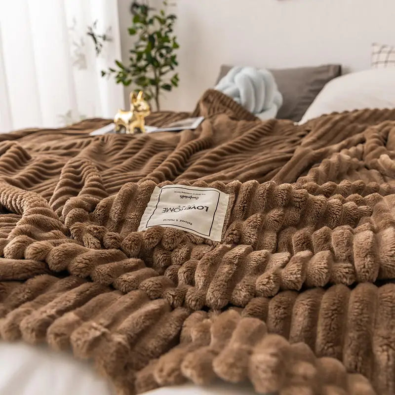 Flanell-Bettdecke – Weiche & Warme Kuscheldecke für Einzel-, Queen- & King-Size-Betten Kaufschwan®