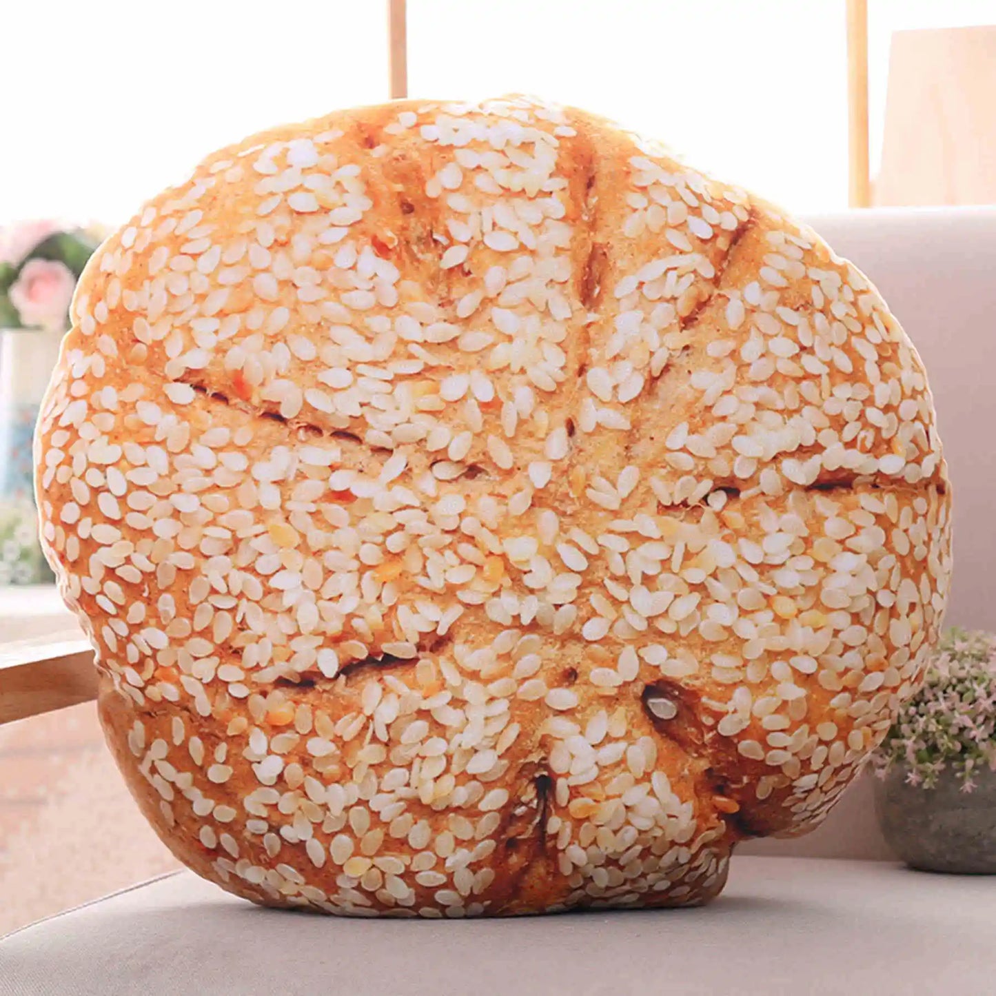 Brot Plüschkissen | Kreatives Lebensmittel Plüschtier | Lustiges Fastfood Nackenkissen | Heimdeko & Kinder Geschenk Kaufschwan®