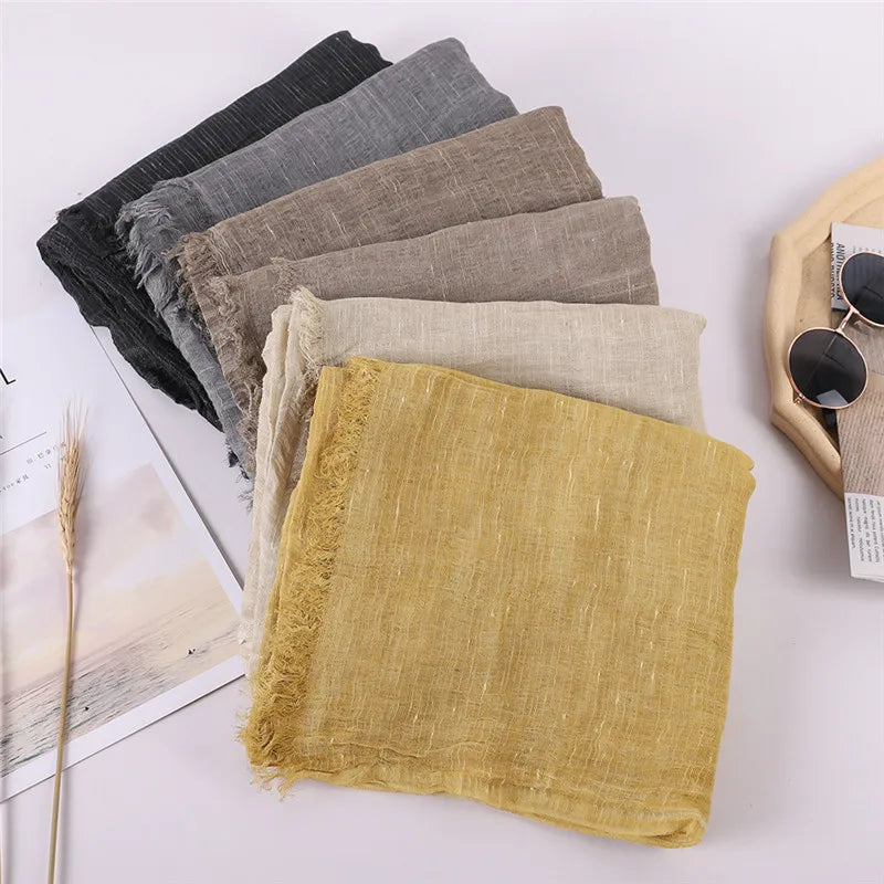 Herbst Baumwolle Pashmina Schal | Damen Winter Wärmeschal | Weiches Umschlagtuch, Stola & Foulard Kaufschwan®