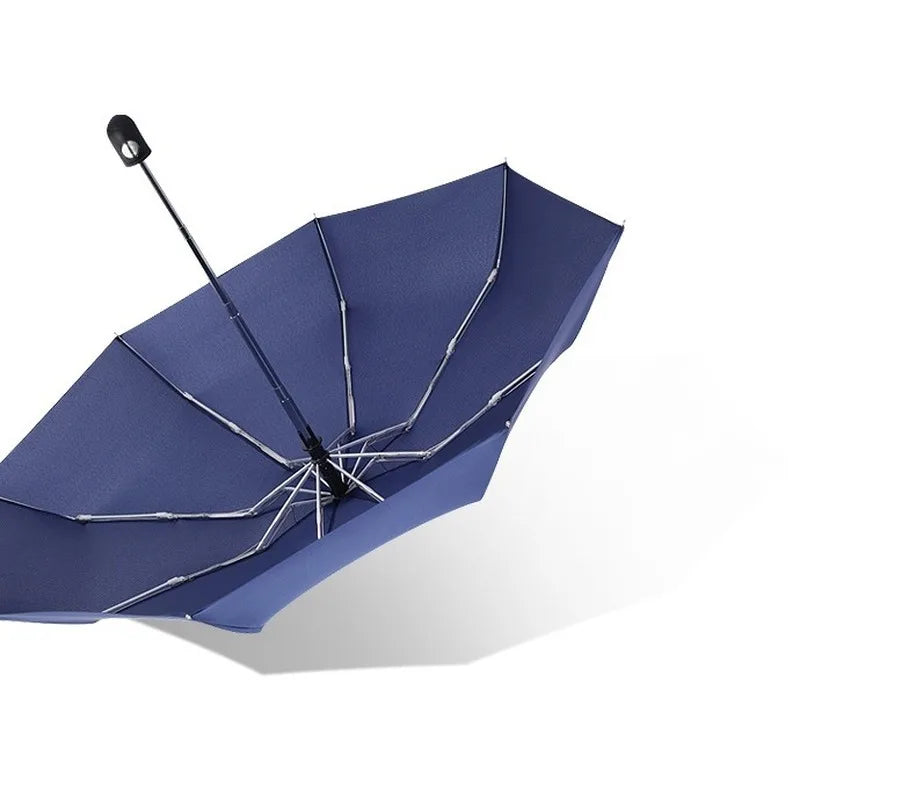 Mini Vollautomatischer Schirm – UV-beständiger Vinyl-Sonnenschutz 5-Fach Faltbarer Tragbarer Reise-Regenschirm für Sonne & Regen