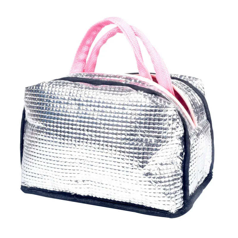 Flamingo Picknick Lunch Tasche – Tragbare Isolierte Kühltasche für Damen | Wasserdichte Thermo Lunchbox mit Reißverschluss für Strand, Schule & Reisen Kaufschwan®